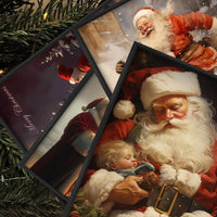 Thumbnail for Christmas Santa Claus Wall Art Set - 4-Piece Holiday Decor Featuring Santa, Perfect for Home, Living Room, Bedroom, Office, and Seasonal Decorations(8x10inch, 4pcs, Framed)