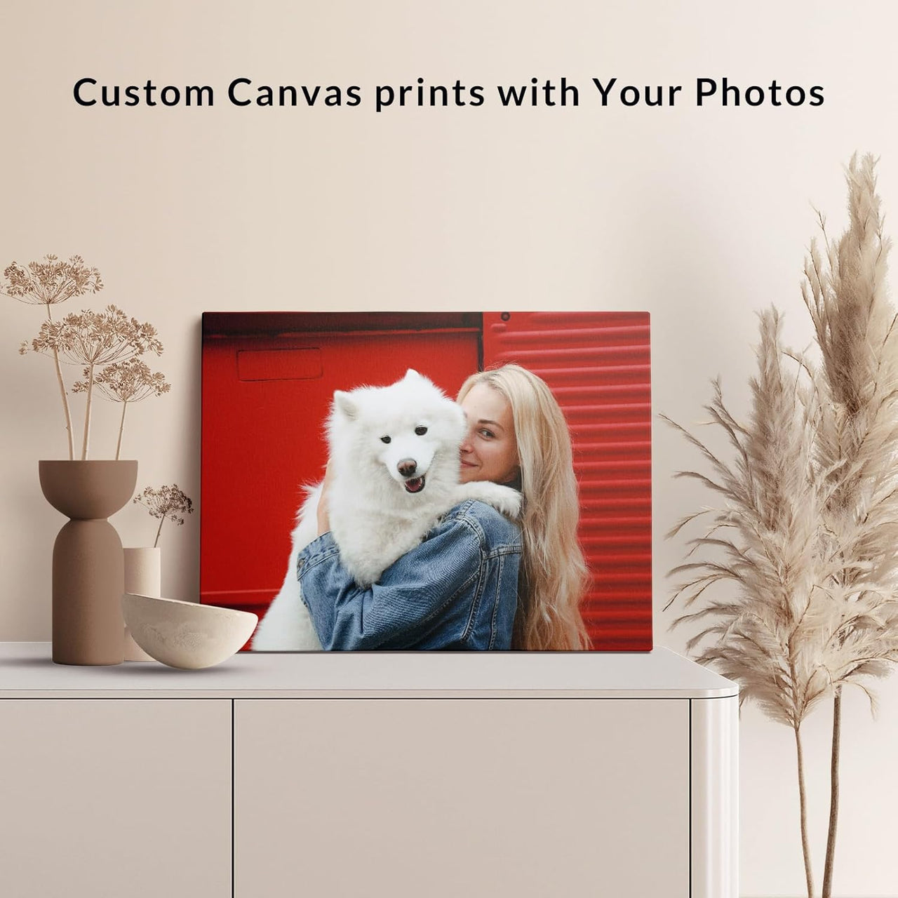 Custom Canvas Prints with Your Photos, Personalized Canvas Pictures, Perfect for Home Decor, Gifts & Keepsakes, Framed 8"x6"