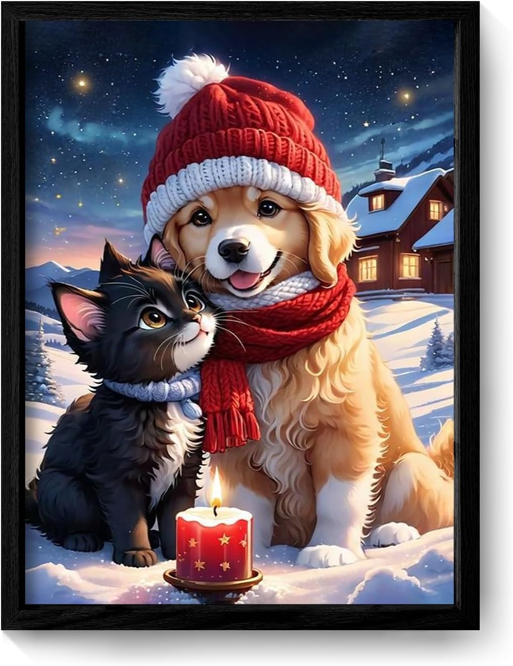 Decorative Dog Painting,