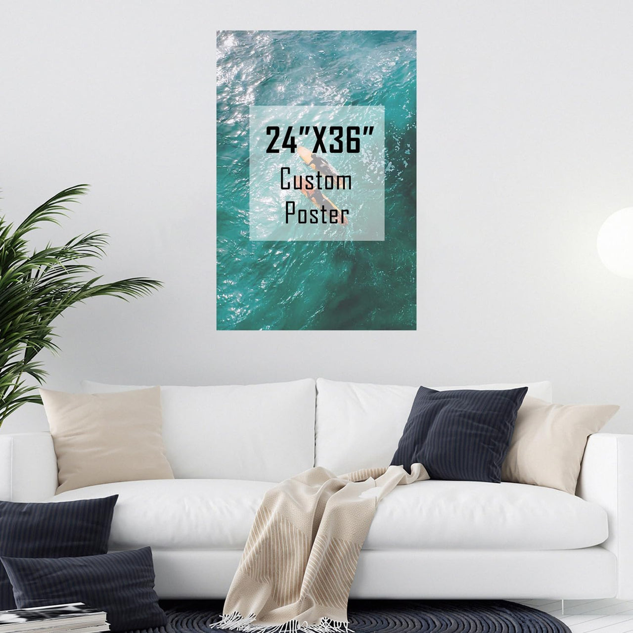 ZXDZSM Personalized Custom Canvas Prints(Unframe,24"X36"): Upload Your Image/Photo - Custom Personalized Photo to Poster Printing, Wall Art Prints