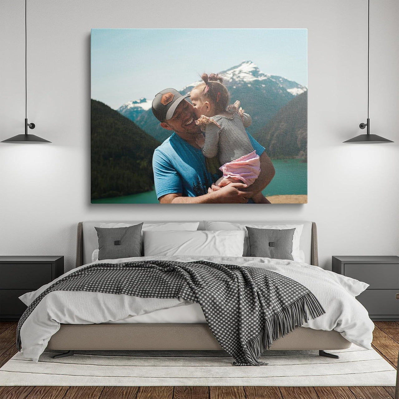 Custom Canvas Prints with Your Photos, Personalized Canvas Pictures, Perfect for Home Decor, Gifts & Keepsakes, Framed 8"x6"